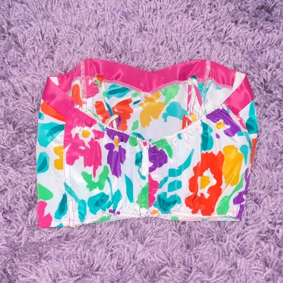 VTG Christian Dior Corset Bustier Top Lingerie Boudoir Tap Panties Lounge Set - Picture 8 of 12